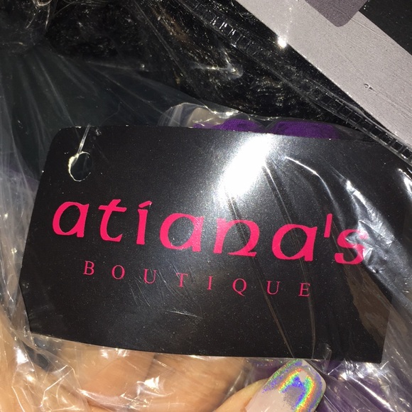 A Beautiful Purple High-Low Prom Dress - Picture 6 of 6